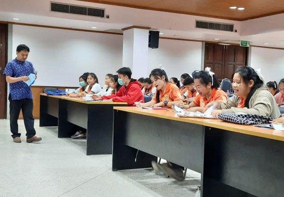 ภาพกิจกรรม โปรแกรมวิชาสาธารณสุขศาสตร์ จัดอบรม การพัฒนาด้านภาษาและการสื่อสารภาษาพม่า