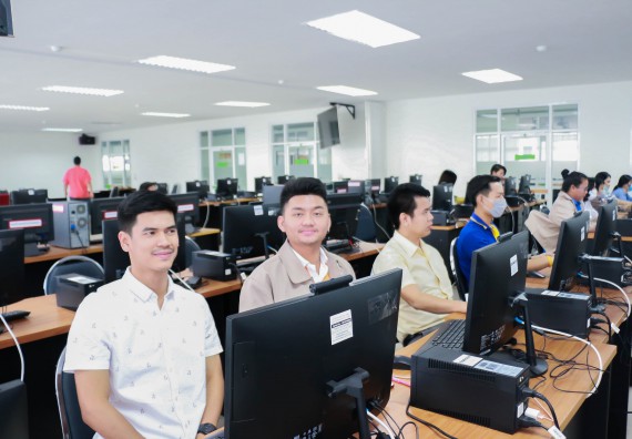 ภาพกิจกรรม คณะวิทยาศาสตร์และเทคโนโลยี จัดทดสอบฝีมือแรงงานตามมาตรฐานกรมพัฒนาฝีมือแรงงาน