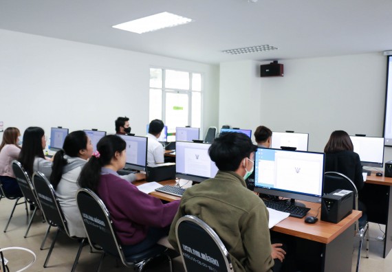 ภาพกิจกรรม คณะวิทยาศาสตร์และเทคโนโลยี จัดทดสอบฝีมือแรงงานตามมาตรฐานกรมพัฒนาฝีมือแรงงาน