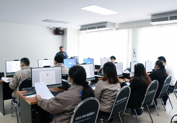 ภาพกิจกรรม คณะวิทยาศาสตร์และเทคโนโลยี จัดทดสอบฝีมือแรงงานตามมาตรฐานกรมพัฒนาฝีมือแรงงาน