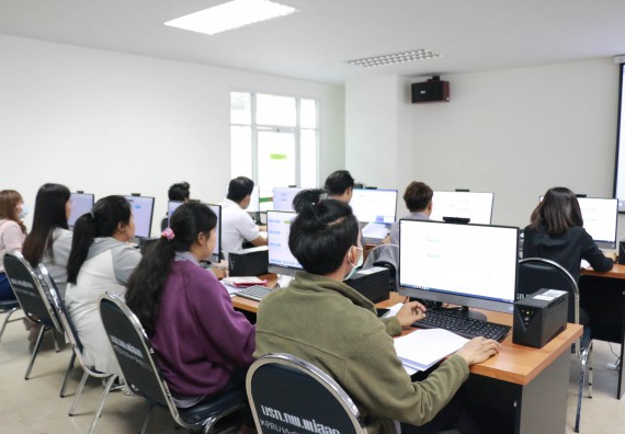 ภาพกิจกรรม คณะวิทยาศาสตร์และเทคโนโลยี จัดทดสอบฝีมือแรงงานตามมาตรฐานกรมพัฒนาฝีมือแรงงาน