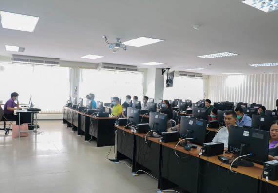 ภาพกิจกรรม คณะวิทยาศาสตร์และเทคโนโลยี จัดทดสอบฝีมือแรงงานตามมาตรฐานกรมพัฒนาฝีมือแรงงาน