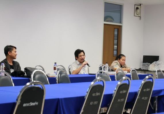 ภาพกิจกรรม คณะวิทยาศาสตร์และเทคโนโลยี จัดกิจกรรมการแลกเปลี่ยนเรียนรู้เรื่องการจัดการเรียนการสอนเพื่อเสริมสร้างคุณธรรมและจริยธรรมให้กับนักศึกษาคณะวิทยาศาสตร์และเทคโนโลยี