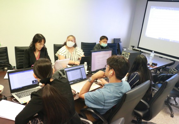 ภาพกิจกรรม หลักสูตรเทคโนโลยีสารสนเทศ จัดกิจกรรมตรวจประเมินคุณภาพภายในในรูปแบบการประเมินคุณภาพการศึกษาผ่านสื่ออิเล็กทรอนิกส์ ปีการศึกษา 2562 