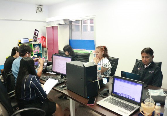 ภาพกิจกรรม หลักสูตรเทคโนโลยีสารสนเทศ จัดกิจกรรมตรวจประเมินคุณภาพภายในในรูปแบบการประเมินคุณภาพการศึกษาผ่านสื่ออิเล็กทรอนิกส์ ปีการศึกษา 2562 