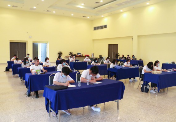 ภาพกิจกรรม  โปรแกรมวิชาเคมี จัดอบรมเตรียมความพร้อมทางการเรียนให้นักศึกษาใหม่โปรแกรมวิชาเคมี หลักสูตร วท.บ.