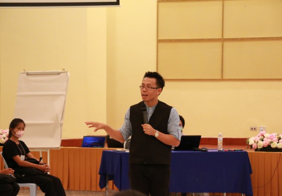 ภาพกิจกรรม สโมสรนักศึกษาคณะวิทยาศาสตร์และเทคโนโลยี จัดอบรมเชิงปฏิบัติการเรื่อง สั่งจิต ชีวิตเปลี่ยน (NLP) กิจกรรมพัฒนาความรู้ให้กับนักศึกษาและศิษย์เก่า