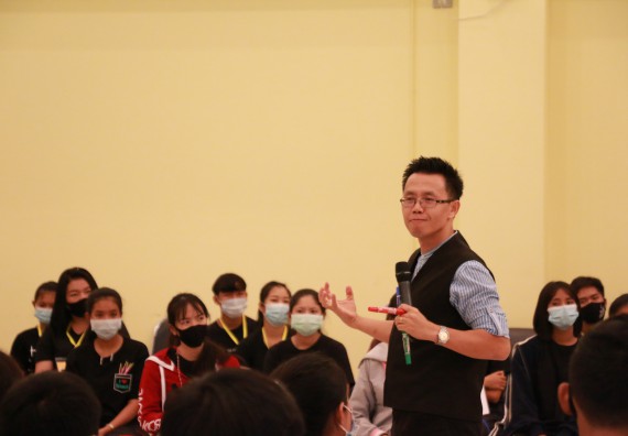 ภาพกิจกรรม สโมสรนักศึกษาคณะวิทยาศาสตร์และเทคโนโลยี จัดอบรมเชิงปฏิบัติการเรื่อง สั่งจิต ชีวิตเปลี่ยน (NLP) กิจกรรมพัฒนาความรู้ให้กับนักศึกษาและศิษย์เก่า