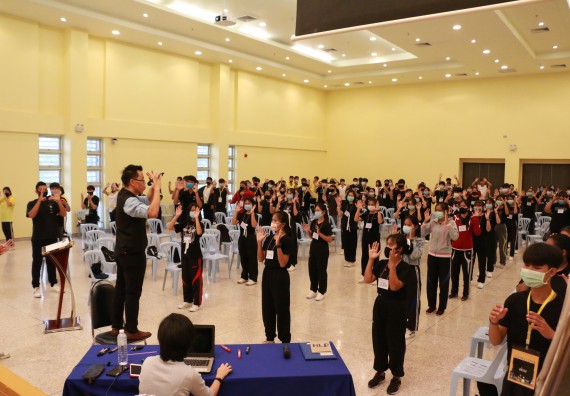 ภาพกิจกรรม สโมสรนักศึกษาคณะวิทยาศาสตร์และเทคโนโลยี จัดอบรมเชิงปฏิบัติการเรื่อง สั่งจิต ชีวิตเปลี่ยน (NLP) กิจกรรมพัฒนาความรู้ให้กับนักศึกษาและศิษย์เก่า