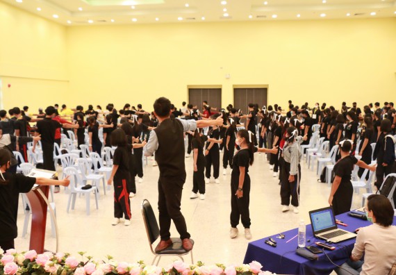 ภาพกิจกรรม สโมสรนักศึกษาคณะวิทยาศาสตร์และเทคโนโลยี จัดอบรมเชิงปฏิบัติการเรื่อง สั่งจิต ชีวิตเปลี่ยน (NLP) กิจกรรมพัฒนาความรู้ให้กับนักศึกษาและศิษย์เก่า