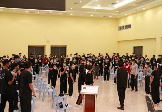 ภาพกิจกรรม สโมสรนักศึกษาคณะวิทยาศาสตร์และเทคโนโลยี จัดอบรมเชิงปฏิบัติการเรื่อง สั่งจิต ชีวิตเปลี่ยน (NLP) กิจกรรมพัฒนาความรู้ให้กับนักศึกษาและศิษย์เก่า