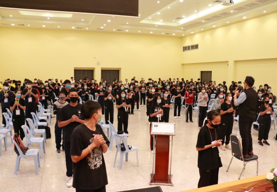 ภาพกิจกรรม สโมสรนักศึกษาคณะวิทยาศาสตร์และเทคโนโลยี จัดอบรมเชิงปฏิบัติการเรื่อง สั่งจิต ชีวิตเปลี่ยน (NLP) กิจกรรมพัฒนาความรู้ให้กับนักศึกษาและศิษย์เก่า