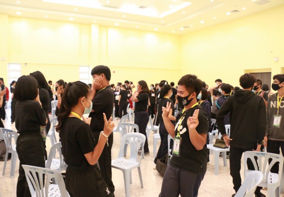 ภาพกิจกรรม สโมสรนักศึกษาคณะวิทยาศาสตร์และเทคโนโลยี จัดอบรมเชิงปฏิบัติการเรื่อง สั่งจิต ชีวิตเปลี่ยน (NLP) กิจกรรมพัฒนาความรู้ให้กับนักศึกษาและศิษย์เก่า