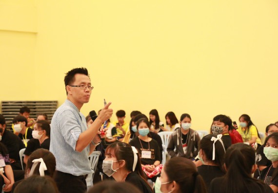 ภาพกิจกรรม สโมสรนักศึกษาคณะวิทยาศาสตร์และเทคโนโลยี จัดอบรมเชิงปฏิบัติการเรื่อง สั่งจิต ชีวิตเปลี่ยน (NLP) กิจกรรมพัฒนาความรู้ให้กับนักศึกษาและศิษย์เก่า