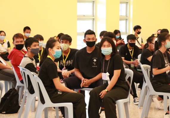 ภาพกิจกรรม สโมสรนักศึกษาคณะวิทยาศาสตร์และเทคโนโลยี จัดอบรมเชิงปฏิบัติการเรื่อง สั่งจิต ชีวิตเปลี่ยน (NLP) กิจกรรมพัฒนาความรู้ให้กับนักศึกษาและศิษย์เก่า