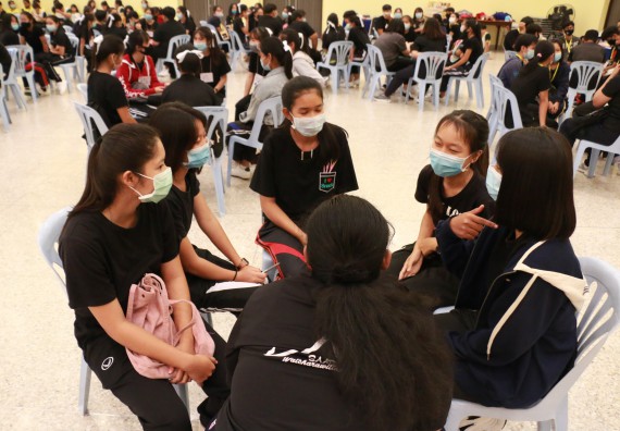 ภาพกิจกรรม สโมสรนักศึกษาคณะวิทยาศาสตร์และเทคโนโลยี จัดอบรมเชิงปฏิบัติการเรื่อง สั่งจิต ชีวิตเปลี่ยน (NLP) กิจกรรมพัฒนาความรู้ให้กับนักศึกษาและศิษย์เก่า