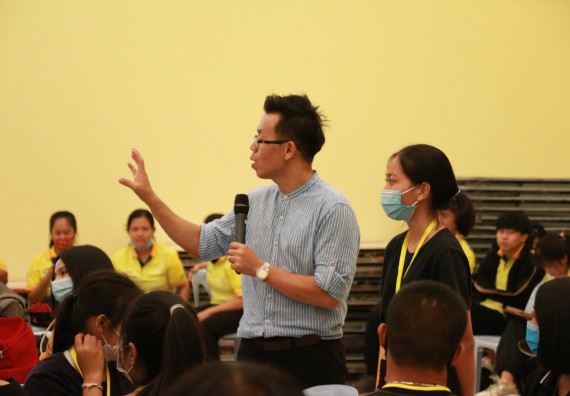 ภาพกิจกรรม สโมสรนักศึกษาคณะวิทยาศาสตร์และเทคโนโลยี จัดอบรมเชิงปฏิบัติการเรื่อง สั่งจิต ชีวิตเปลี่ยน (NLP) กิจกรรมพัฒนาความรู้ให้กับนักศึกษาและศิษย์เก่า