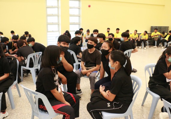 ภาพกิจกรรม สโมสรนักศึกษาคณะวิทยาศาสตร์และเทคโนโลยี จัดอบรมเชิงปฏิบัติการเรื่อง สั่งจิต ชีวิตเปลี่ยน (NLP) กิจกรรมพัฒนาความรู้ให้กับนักศึกษาและศิษย์เก่า