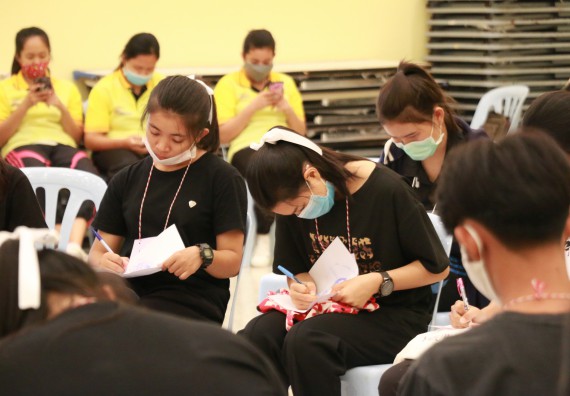 ภาพกิจกรรม สโมสรนักศึกษาคณะวิทยาศาสตร์และเทคโนโลยี จัดอบรมเชิงปฏิบัติการเรื่อง สั่งจิต ชีวิตเปลี่ยน (NLP) กิจกรรมพัฒนาความรู้ให้กับนักศึกษาและศิษย์เก่า