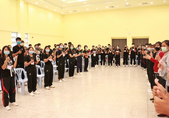 ภาพกิจกรรม สโมสรนักศึกษาคณะวิทยาศาสตร์และเทคโนโลยี จัดอบรมเชิงปฏิบัติการเรื่อง สั่งจิต ชีวิตเปลี่ยน (NLP) กิจกรรมพัฒนาความรู้ให้กับนักศึกษาและศิษย์เก่า