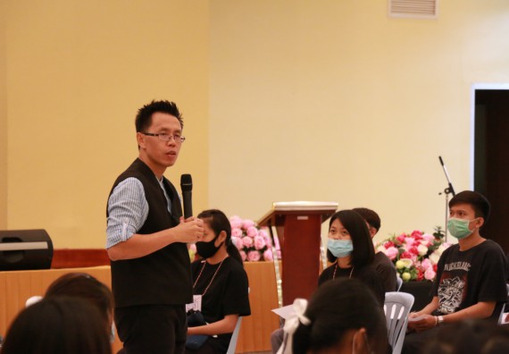 ภาพกิจกรรม สโมสรนักศึกษาคณะวิทยาศาสตร์และเทคโนโลยี จัดอบรมเชิงปฏิบัติการเรื่อง สั่งจิต ชีวิตเปลี่ยน (NLP) กิจกรรมพัฒนาความรู้ให้กับนักศึกษาและศิษย์เก่า