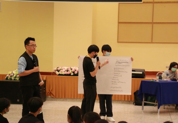 ภาพกิจกรรม สโมสรนักศึกษาคณะวิทยาศาสตร์และเทคโนโลยี จัดอบรมเชิงปฏิบัติการเรื่อง สั่งจิต ชีวิตเปลี่ยน (NLP) กิจกรรมพัฒนาความรู้ให้กับนักศึกษาและศิษย์เก่า