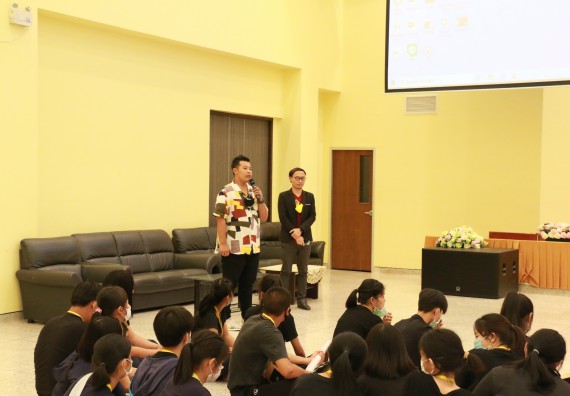 ภาพกิจกรรม สโมสรนักศึกษาคณะวิทยาศาสตร์และเทคโนโลยี จัดอบรมเชิงปฏิบัติการเรื่อง สั่งจิต ชีวิตเปลี่ยน (NLP) กิจกรรมพัฒนาความรู้ให้กับนักศึกษาและศิษย์เก่า