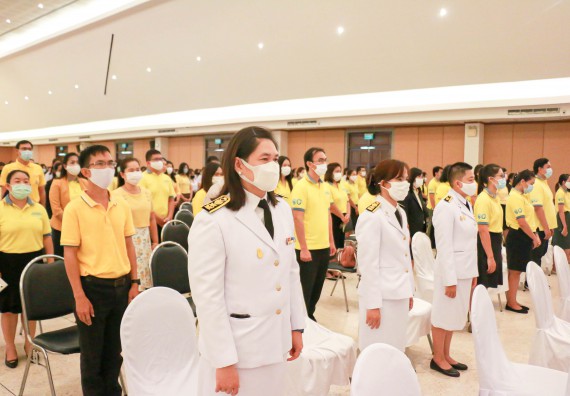 ภาพกิจกรรม พิธีถวายพระพรชัยมงคลและพิธีถวายสัตย์ปฏิญาณ เพื่อเป็นข้าราชการที่ดีและพลังของแผ่นดิน ประจำปี 2563 เนื่องในโอกาสวันเฉลิมพระชนมพรรษา พระบาทสมเด็จพระปรเมนทรรามาธิบดีศรีสินทรมหาวชิราลงกรณ พระวชิรเกล้าเจ้าอยู่หัว