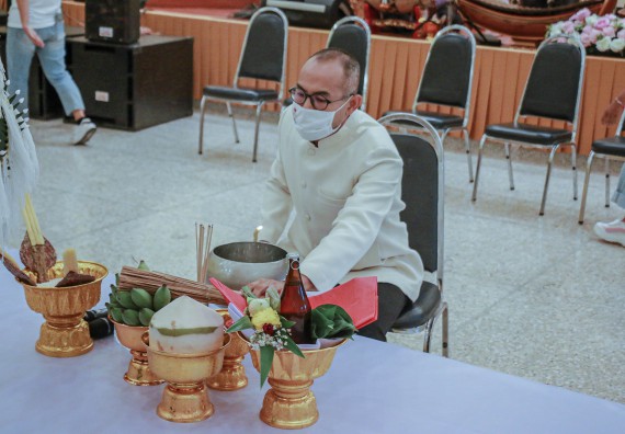 ภาพกิจกรรม สโมสรนักศึกษาคณะวิทยาศาสตร์และเทคโนโลยี จัดกิจกรรมบายศรีสู่ขวัญคณะวิทยาศาสตร์และเทคโนโลยี