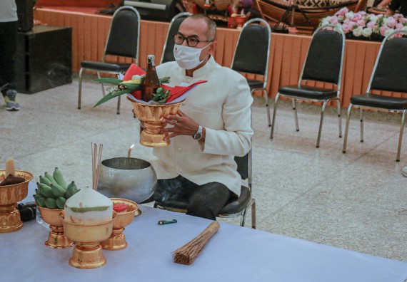 ภาพกิจกรรม สโมสรนักศึกษาคณะวิทยาศาสตร์และเทคโนโลยี จัดกิจกรรมบายศรีสู่ขวัญคณะวิทยาศาสตร์และเทคโนโลยี