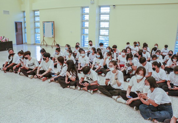 ภาพกิจกรรม สโมสรนักศึกษาคณะวิทยาศาสตร์และเทคโนโลยี จัดกิจกรรมบายศรีสู่ขวัญคณะวิทยาศาสตร์และเทคโนโลยี