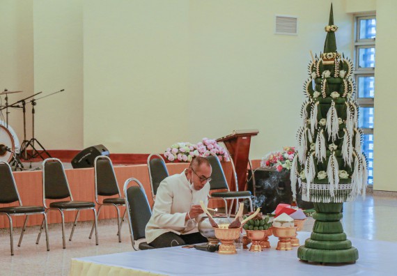 ภาพกิจกรรม สโมสรนักศึกษาคณะวิทยาศาสตร์และเทคโนโลยี จัดกิจกรรมบายศรีสู่ขวัญคณะวิทยาศาสตร์และเทคโนโลยี