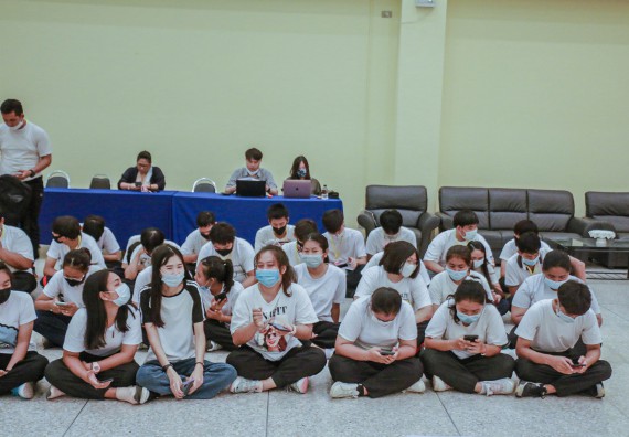 ภาพกิจกรรม สโมสรนักศึกษาคณะวิทยาศาสตร์และเทคโนโลยี จัดกิจกรรมบายศรีสู่ขวัญคณะวิทยาศาสตร์และเทคโนโลยี