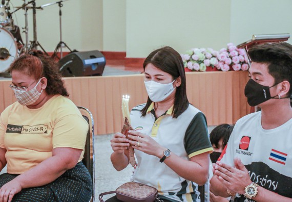 ภาพกิจกรรม สโมสรนักศึกษาคณะวิทยาศาสตร์และเทคโนโลยี จัดกิจกรรมบายศรีสู่ขวัญคณะวิทยาศาสตร์และเทคโนโลยี