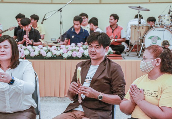 ภาพกิจกรรม สโมสรนักศึกษาคณะวิทยาศาสตร์และเทคโนโลยี จัดกิจกรรมบายศรีสู่ขวัญคณะวิทยาศาสตร์และเทคโนโลยี