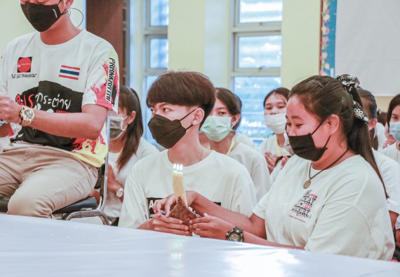 ภาพกิจกรรม สโมสรนักศึกษาคณะวิทยาศาสตร์และเทคโนโลยี จัดกิจกรรมบายศรีสู่ขวัญคณะวิทยาศาสตร์และเทคโนโลยี