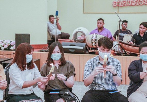 ภาพกิจกรรม สโมสรนักศึกษาคณะวิทยาศาสตร์และเทคโนโลยี จัดกิจกรรมบายศรีสู่ขวัญคณะวิทยาศาสตร์และเทคโนโลยี