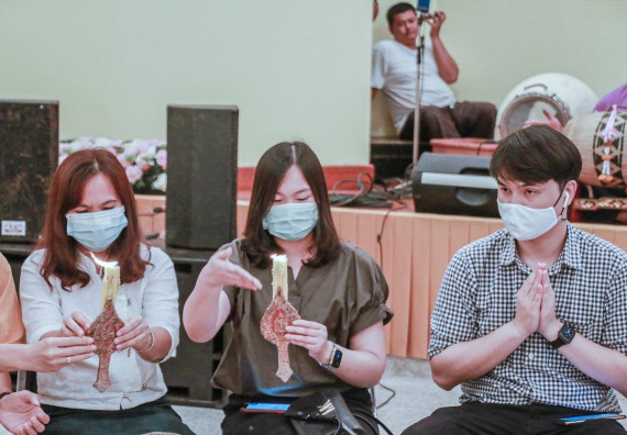 ภาพกิจกรรม สโมสรนักศึกษาคณะวิทยาศาสตร์และเทคโนโลยี จัดกิจกรรมบายศรีสู่ขวัญคณะวิทยาศาสตร์และเทคโนโลยี