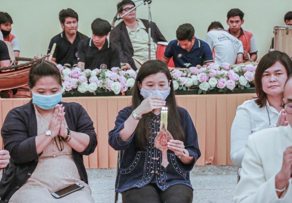 ภาพกิจกรรม สโมสรนักศึกษาคณะวิทยาศาสตร์และเทคโนโลยี จัดกิจกรรมบายศรีสู่ขวัญคณะวิทยาศาสตร์และเทคโนโลยี