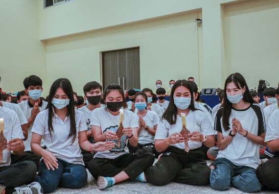 ภาพกิจกรรม สโมสรนักศึกษาคณะวิทยาศาสตร์และเทคโนโลยี จัดกิจกรรมบายศรีสู่ขวัญคณะวิทยาศาสตร์และเทคโนโลยี