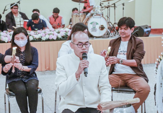 ภาพกิจกรรม สโมสรนักศึกษาคณะวิทยาศาสตร์และเทคโนโลยี จัดกิจกรรมบายศรีสู่ขวัญคณะวิทยาศาสตร์และเทคโนโลยี