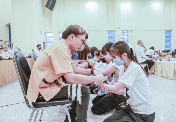 ภาพกิจกรรม สโมสรนักศึกษาคณะวิทยาศาสตร์และเทคโนโลยี จัดกิจกรรมบายศรีสู่ขวัญคณะวิทยาศาสตร์และเทคโนโลยี