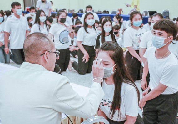 ภาพกิจกรรม สโมสรนักศึกษาคณะวิทยาศาสตร์และเทคโนโลยี จัดกิจกรรมบายศรีสู่ขวัญคณะวิทยาศาสตร์และเทคโนโลยี