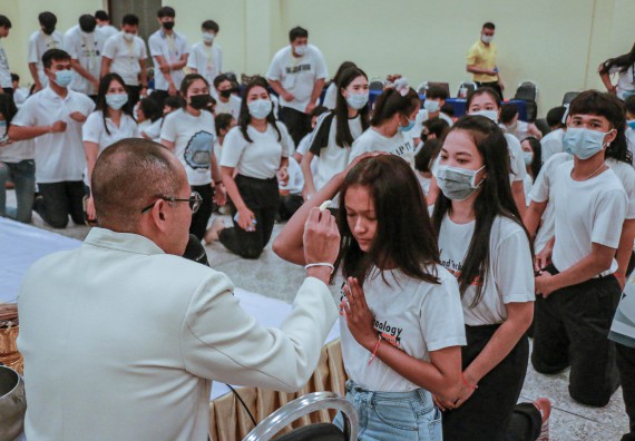 ภาพกิจกรรม สโมสรนักศึกษาคณะวิทยาศาสตร์และเทคโนโลยี จัดกิจกรรมบายศรีสู่ขวัญคณะวิทยาศาสตร์และเทคโนโลยี