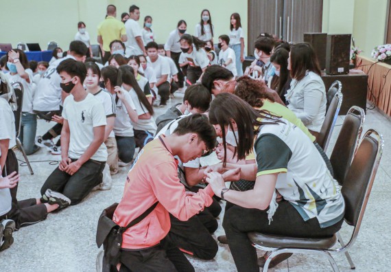 ภาพกิจกรรม สโมสรนักศึกษาคณะวิทยาศาสตร์และเทคโนโลยี จัดกิจกรรมบายศรีสู่ขวัญคณะวิทยาศาสตร์และเทคโนโลยี