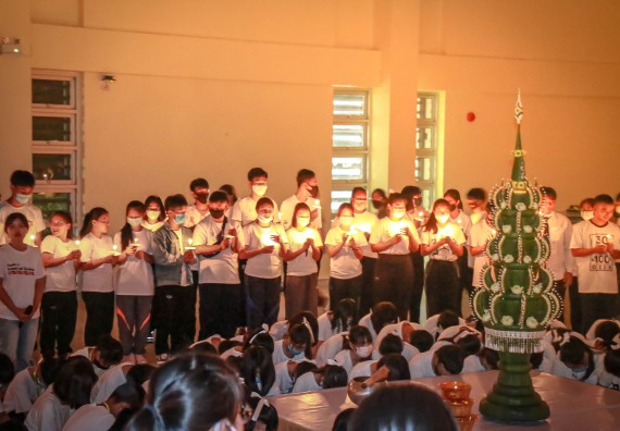 ภาพกิจกรรม สโมสรนักศึกษาคณะวิทยาศาสตร์และเทคโนโลยี จัดกิจกรรมบายศรีสู่ขวัญคณะวิทยาศาสตร์และเทคโนโลยี