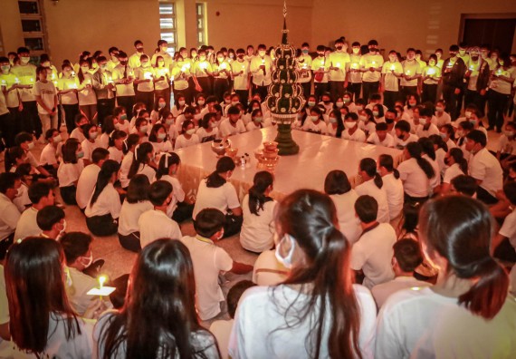 ภาพกิจกรรม สโมสรนักศึกษาคณะวิทยาศาสตร์และเทคโนโลยี จัดกิจกรรมบายศรีสู่ขวัญคณะวิทยาศาสตร์และเทคโนโลยี