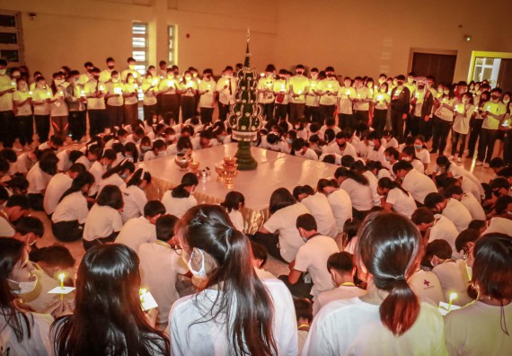 ภาพกิจกรรม สโมสรนักศึกษาคณะวิทยาศาสตร์และเทคโนโลยี จัดกิจกรรมบายศรีสู่ขวัญคณะวิทยาศาสตร์และเทคโนโลยี