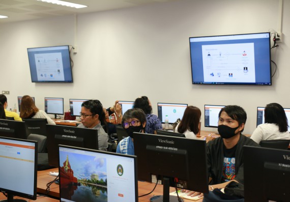 ภาพกิจกรรม คณะวิทยาศาสตร์และเทคโนโลยี เข้าร่วม อบรมระบบสำนักงานอัตโนมัติ (e-office) และระบบการลาและไปราชการ (e-personal)