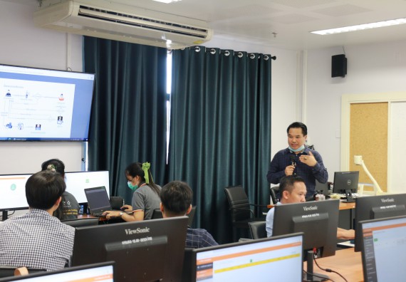 ภาพกิจกรรม คณะวิทยาศาสตร์และเทคโนโลยี เข้าร่วม อบรมระบบสำนักงานอัตโนมัติ (e-office) และระบบการลาและไปราชการ (e-personal)